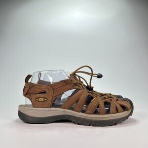 Keen Whisper Sandals Brown Outdoor Hiking Water Shoes Adjustable Women's Size 8
